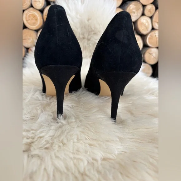 Nine West Women’s Sz 7.5 Black Suede Fresh Pump Stilettos 4” Heels - NWT - Picture 7 of 10